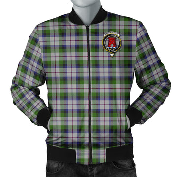 MacNaughton Dress Tartan Bomber Jacket with Family Crest