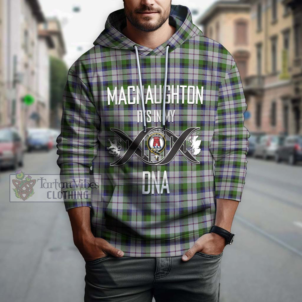 MacNaughton Dress Tartan Hoodie with Family Crest DNA In Me Style Pullover Hoodie - Tartanvibesclothing Shop