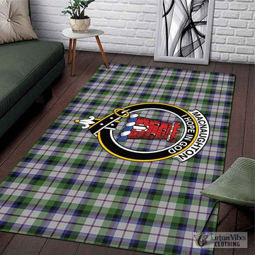 MacNaughton Dress Tartan Area Rug with Family Crest