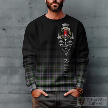 MacNaughton Dress Tartan Sweatshirt Featuring Alba Gu Brath Family Crest Celtic Inspired