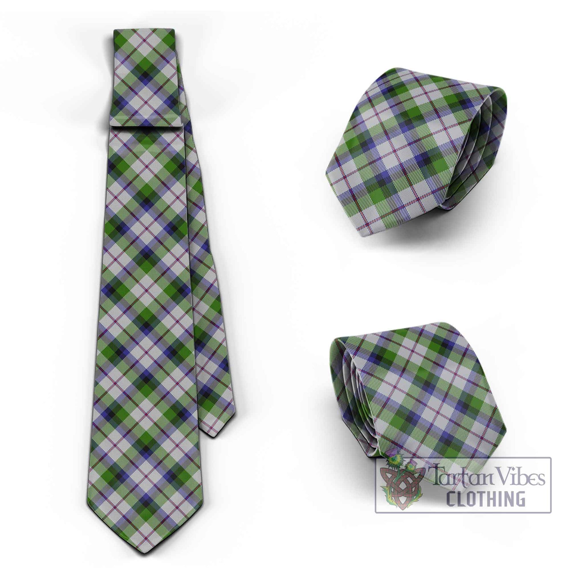 Tartan Vibes Clothing MacNaughton Dress Tartan Classic Necktie Cross Style