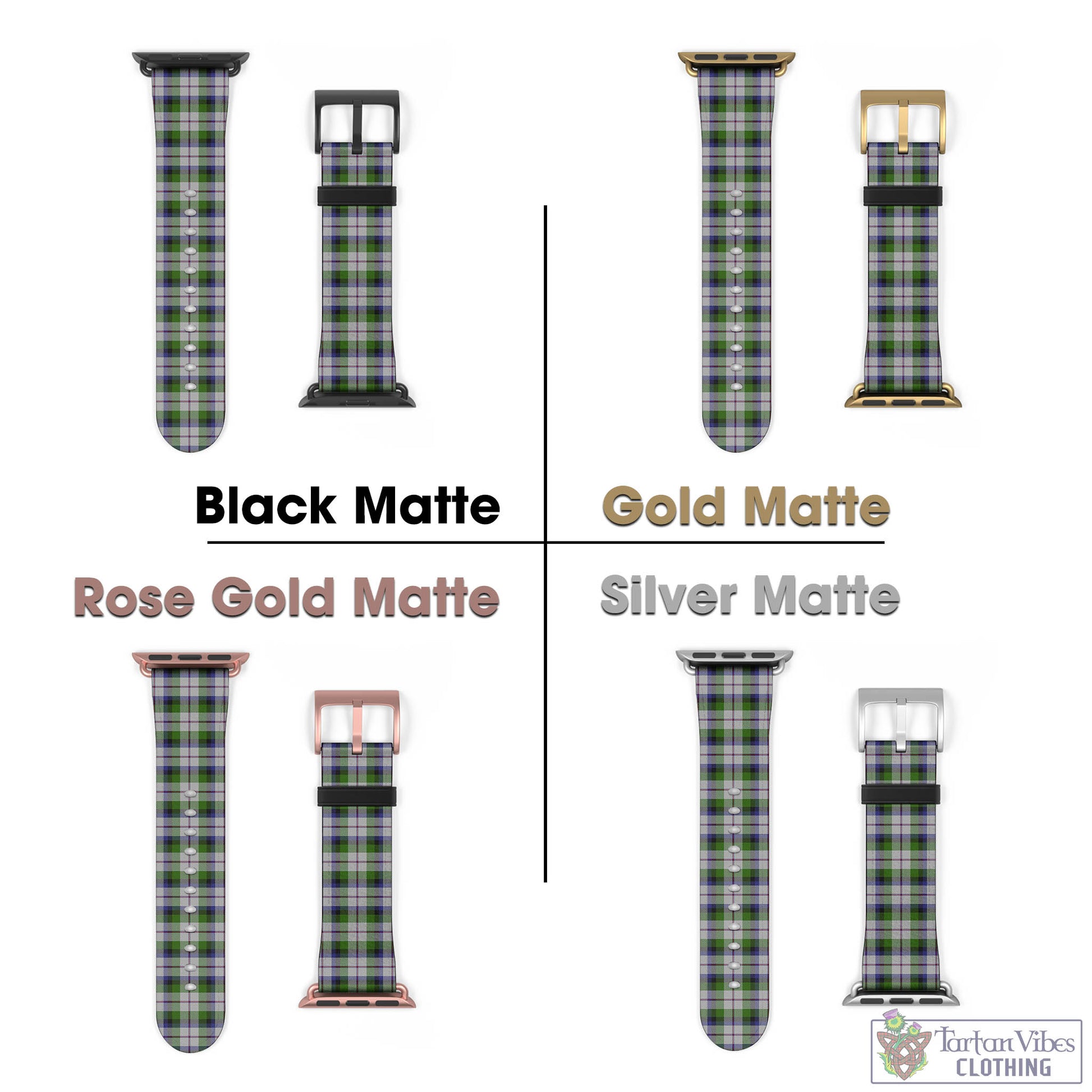 Tartan Vibes Clothing MacNaughton Dress Tartan Watch Band