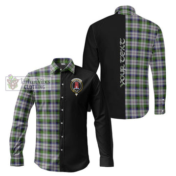 MacNaughton Dress Tartan Long Sleeve Button Shirt with Family Crest and Half Of Me Style