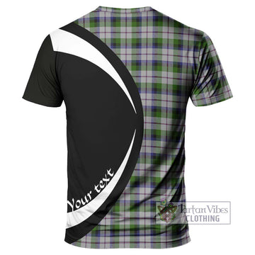 MacNaughton Dress Tartan T-Shirt with Family Crest Circle Style