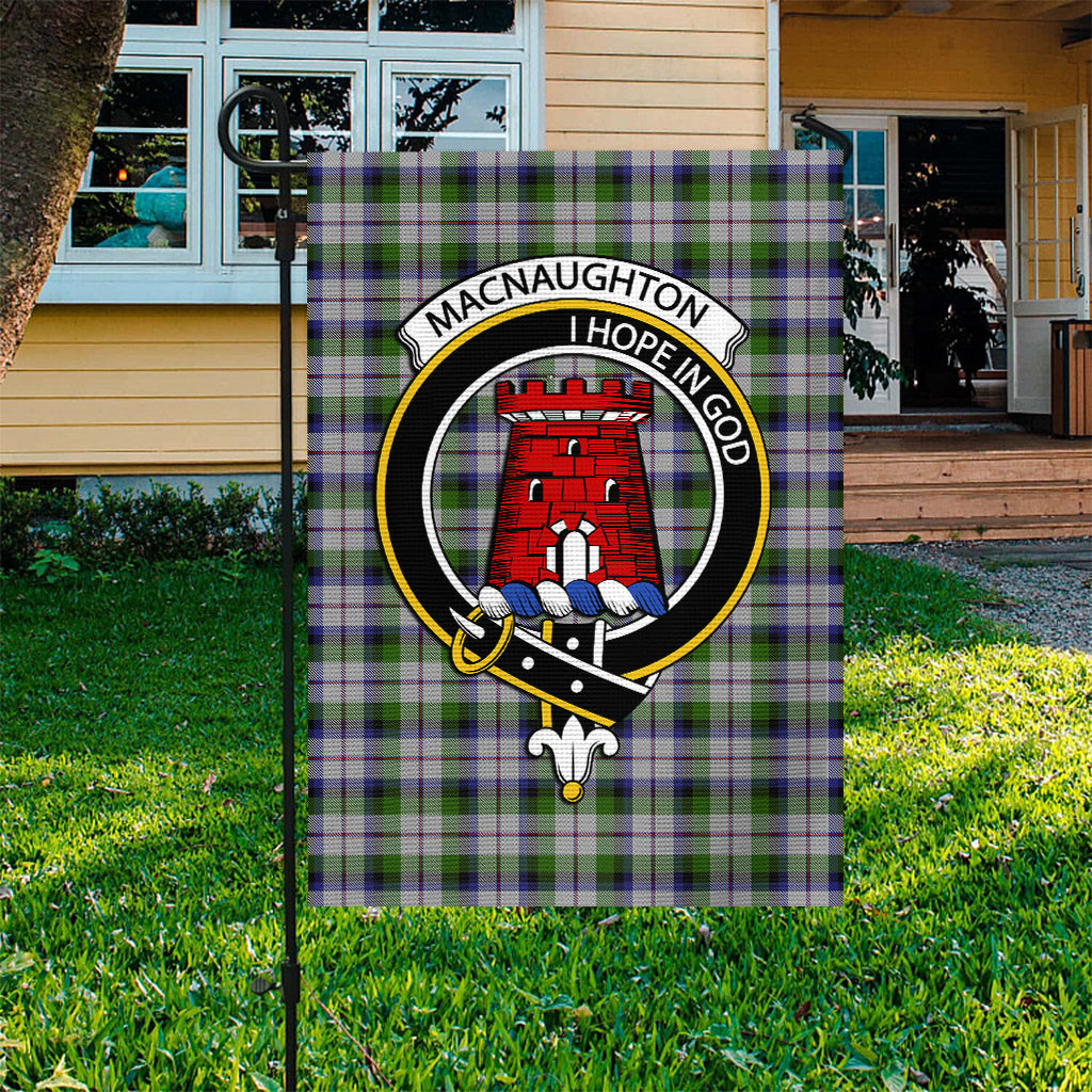 MacNaughton Dress Tartan Flag with Family Crest - Tartan Vibes Clothing