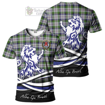 MacNaughton Dress Tartan Cotton T-shirt with Alba Gu Brath Regal Lion Emblem