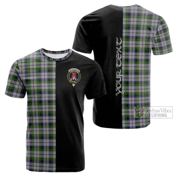 MacNaughton Dress Tartan Cotton T-shirt with Family Crest and Half Of Me Style