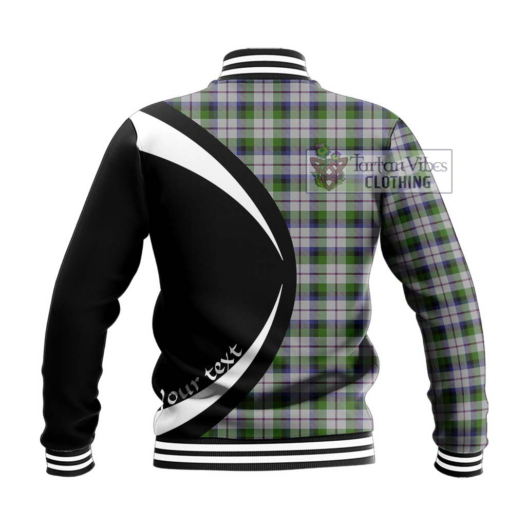 MacNaughton Dress Tartan Baseball Jacket with Family Crest Circle Style - Tartan Vibes Clothing