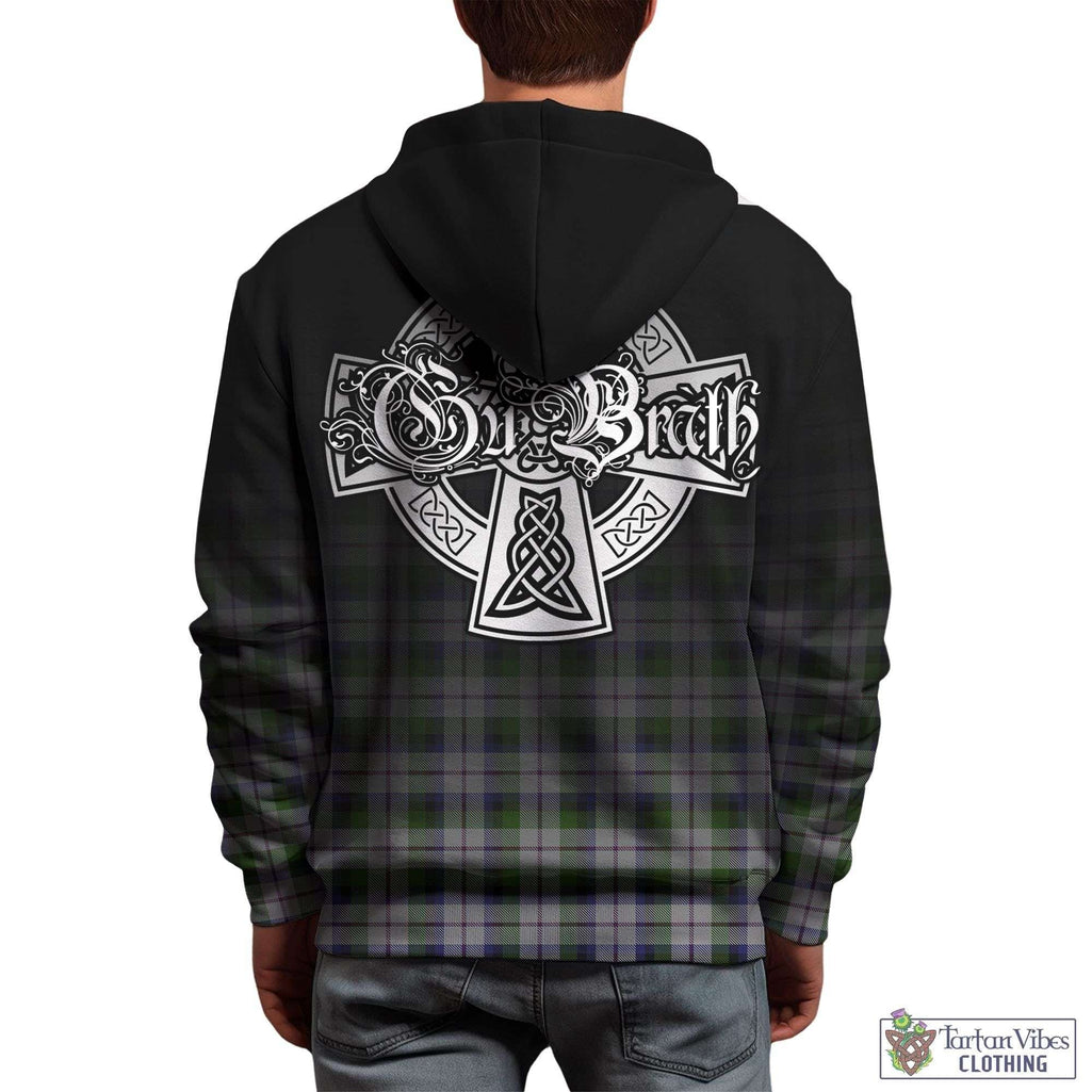 Tartan Vibes Clothing MacNaughton Dress Tartan Hoodie Featuring Alba Gu Brath Family Crest Celtic Inspired