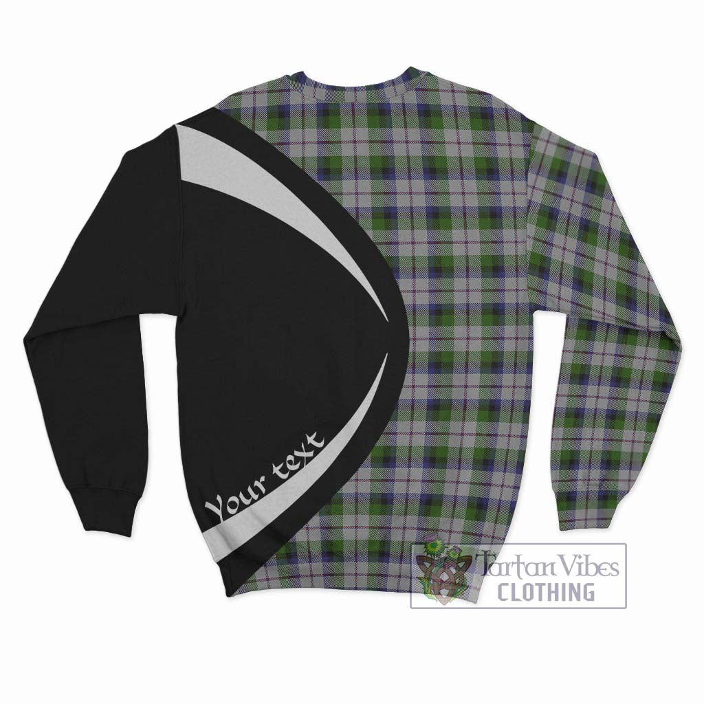 MacNaughton Dress Tartan Sweatshirt with Family Crest Circle Style - Tartan Vibes Clothing