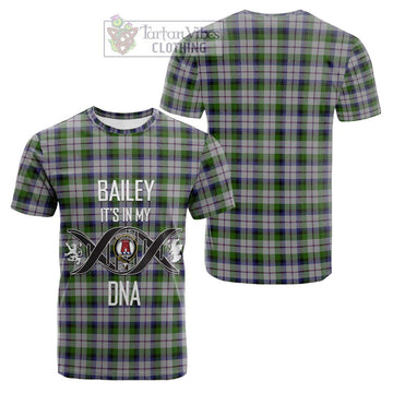 MacNaughton Dress Tartan Cotton T-shirt with Family Crest DNA In Me Style