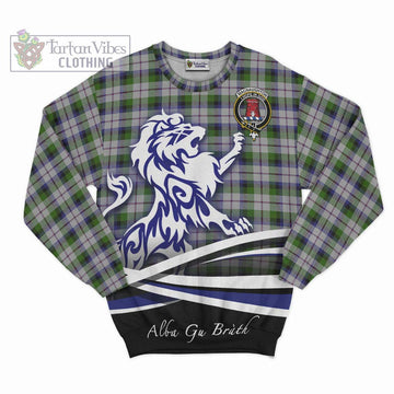 MacNaughton Dress Tartan Sweatshirt with Alba Gu Brath Regal Lion Emblem