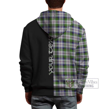 MacNaughton Dress Tartan Hoodie with Family Crest and Half Of Me Style