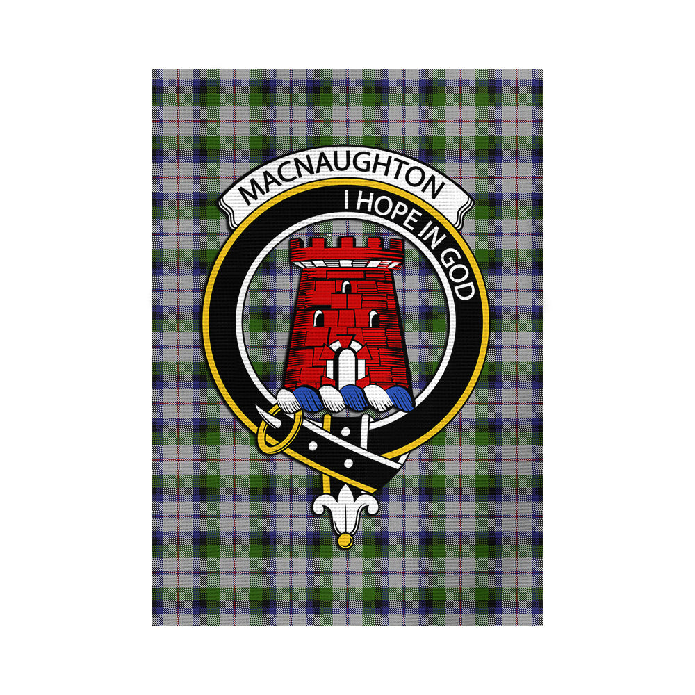 MacNaughton Dress Tartan Flag with Family Crest - Tartan Vibes Clothing