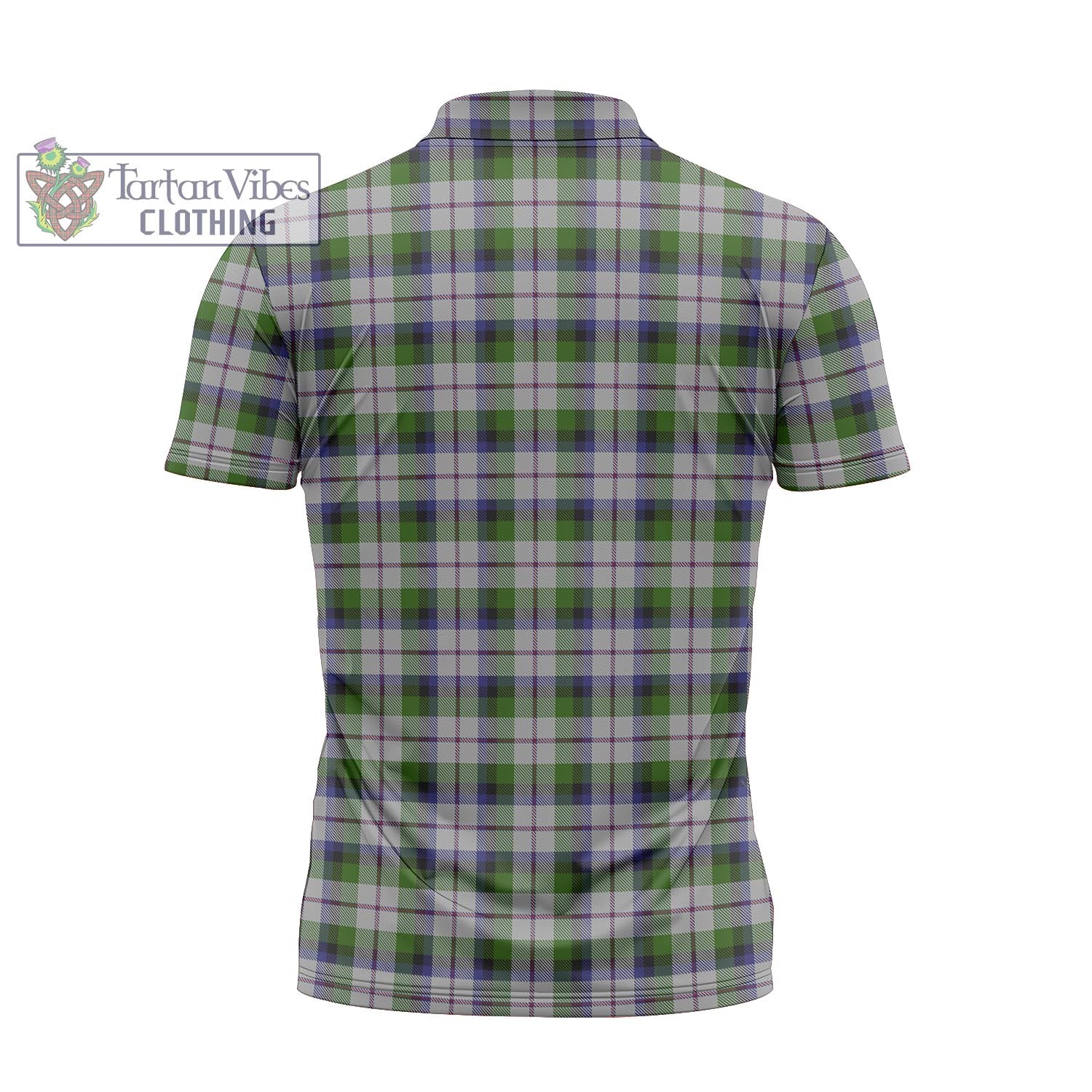 Tartan Vibes Clothing MacNaughton Dress Tartan Zipper Polo Shirt with Family Crest