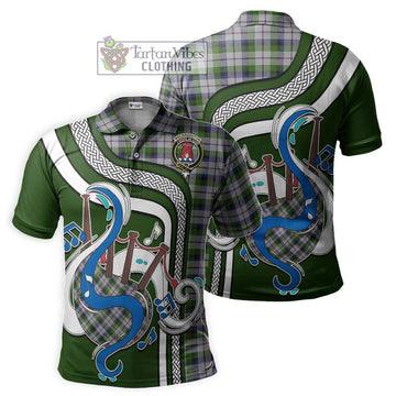 MacNaughton Dress Tartan Polo Shirt with Epic Bagpipe Style