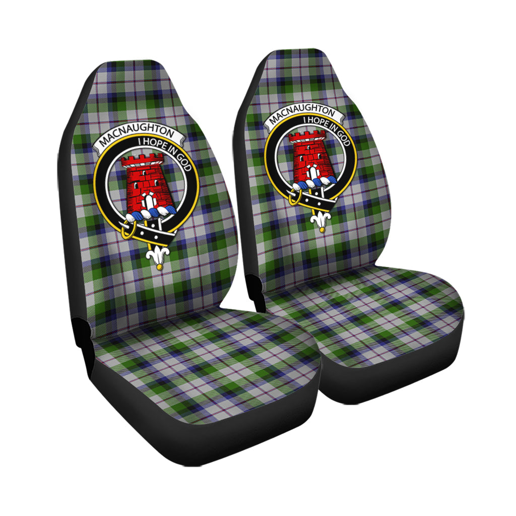 MacNaughton Dress Tartan Car Seat Cover with Family Crest - Tartanvibesclothing