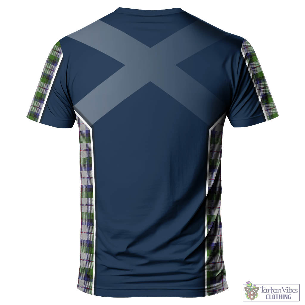 Tartan Vibes Clothing MacNaughton Dress Tartan T-Shirt with Family Crest and Lion Rampant Vibes Sport Style