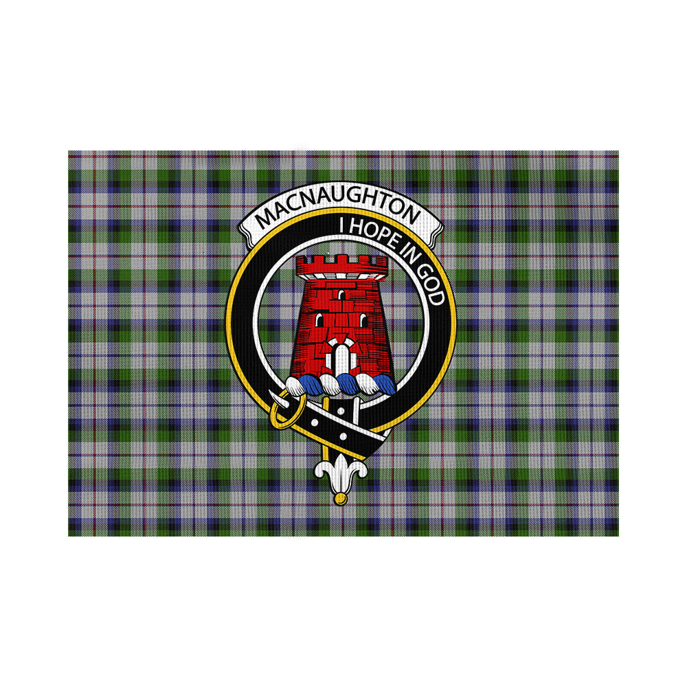 MacNaughton Dress Tartan Flag with Family Crest - Tartan Vibes Clothing