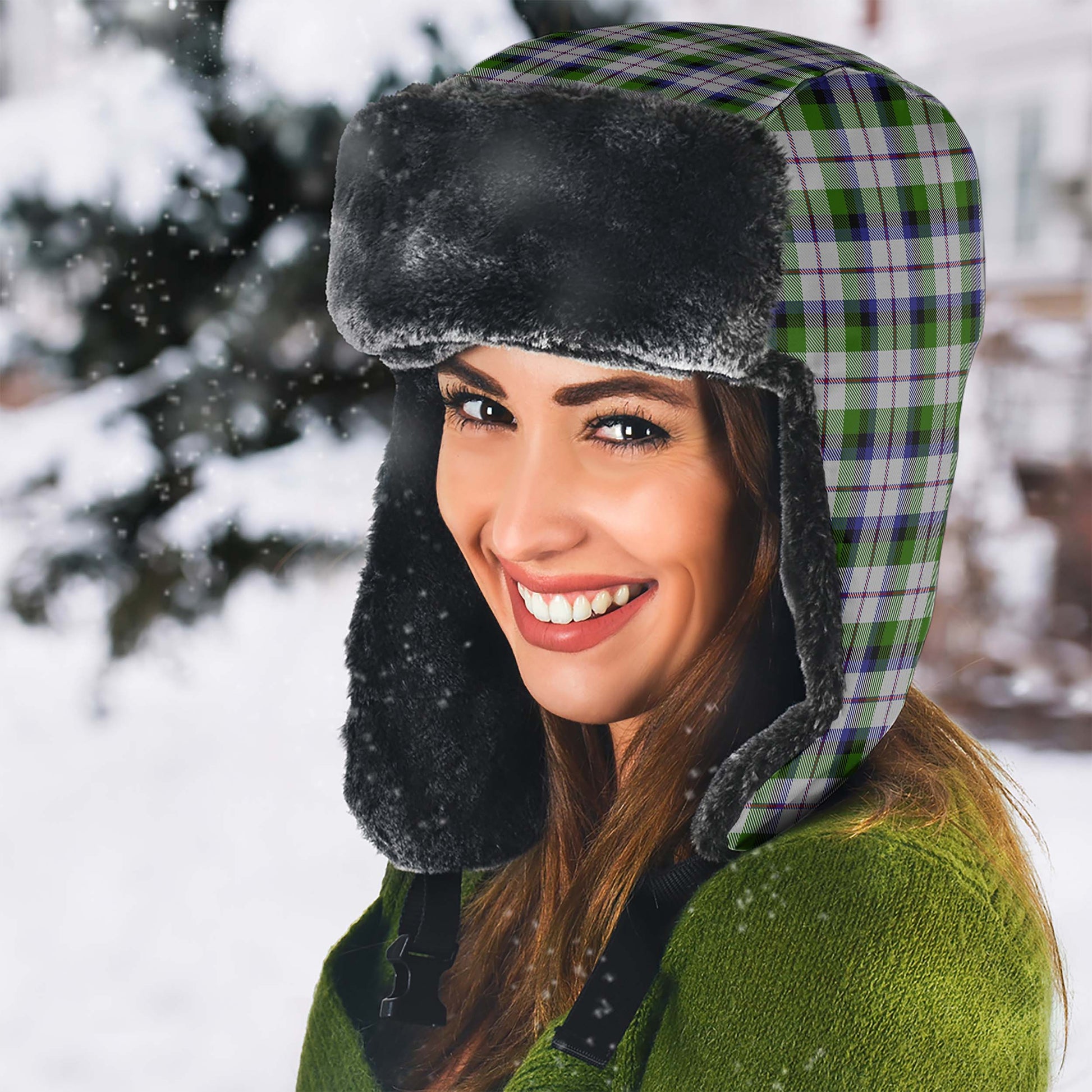 MacNaughton Dress Tartan Winter Trapper Hat - Tartanvibesclothing