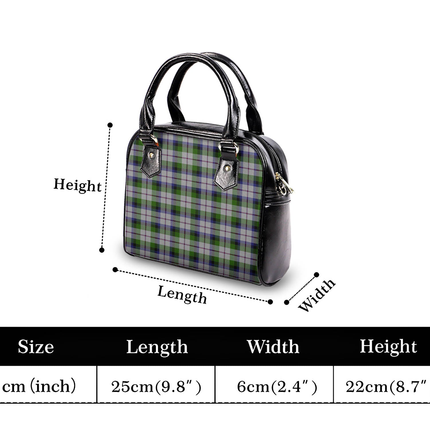 MacNaughton Dress Tartan Shoulder Handbags - Tartanvibesclothing