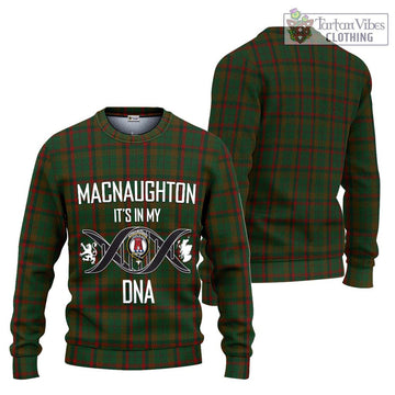 MacNaughton Hunting Tartan Ugly Sweater with Family Crest DNA In Me Style