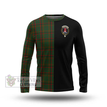 MacNaughton Hunting Tartan Long Sleeve T-Shirt with Family Crest and Half Of Me Style