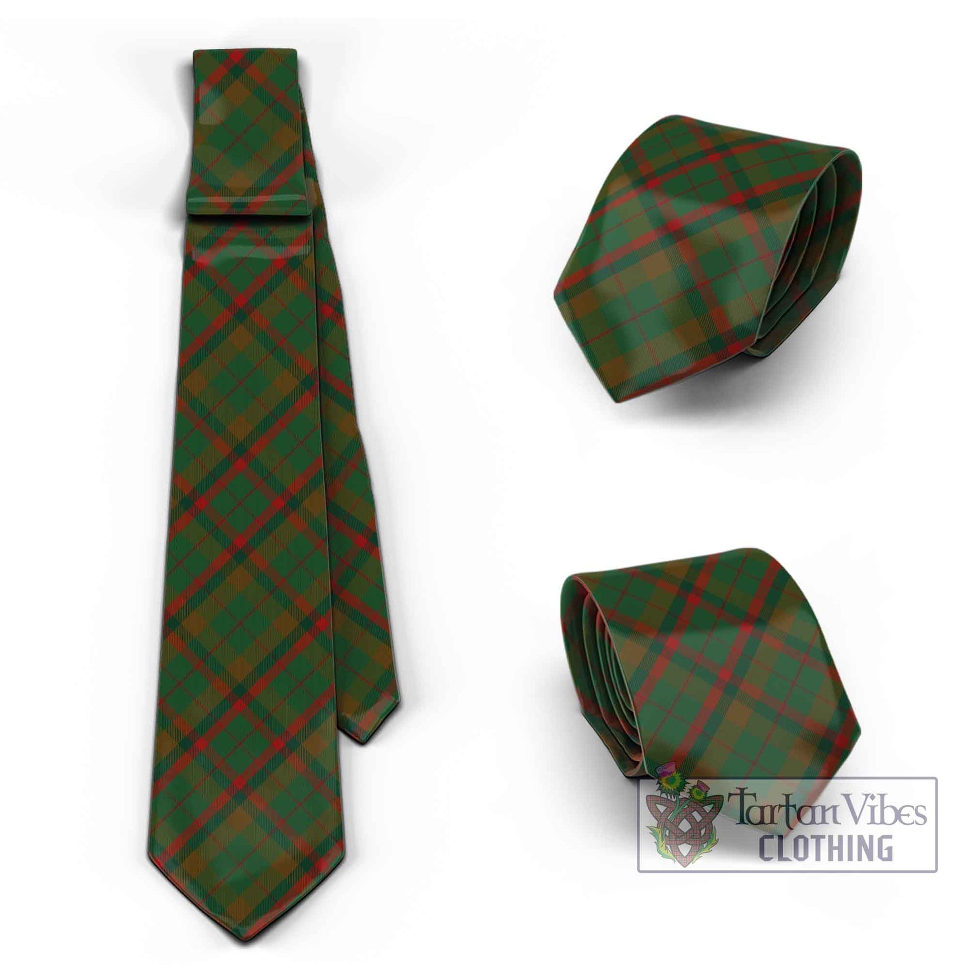 Tartan Vibes Clothing MacNaughton Hunting Tartan Classic Necktie Cross Style