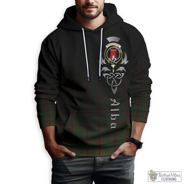 Macnaughton Hunting Tartan Hoodie Featuring Alba Gu Brath Family Crest Celtic Inspired