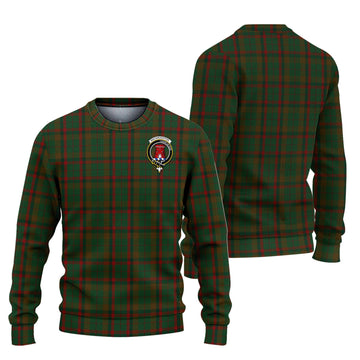 Macnaughton Hunting Tartan Ugly Sweater with Family Crest