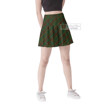 MacNaughton Hunting Tartan Women's Plated Mini Skirt Cross Style