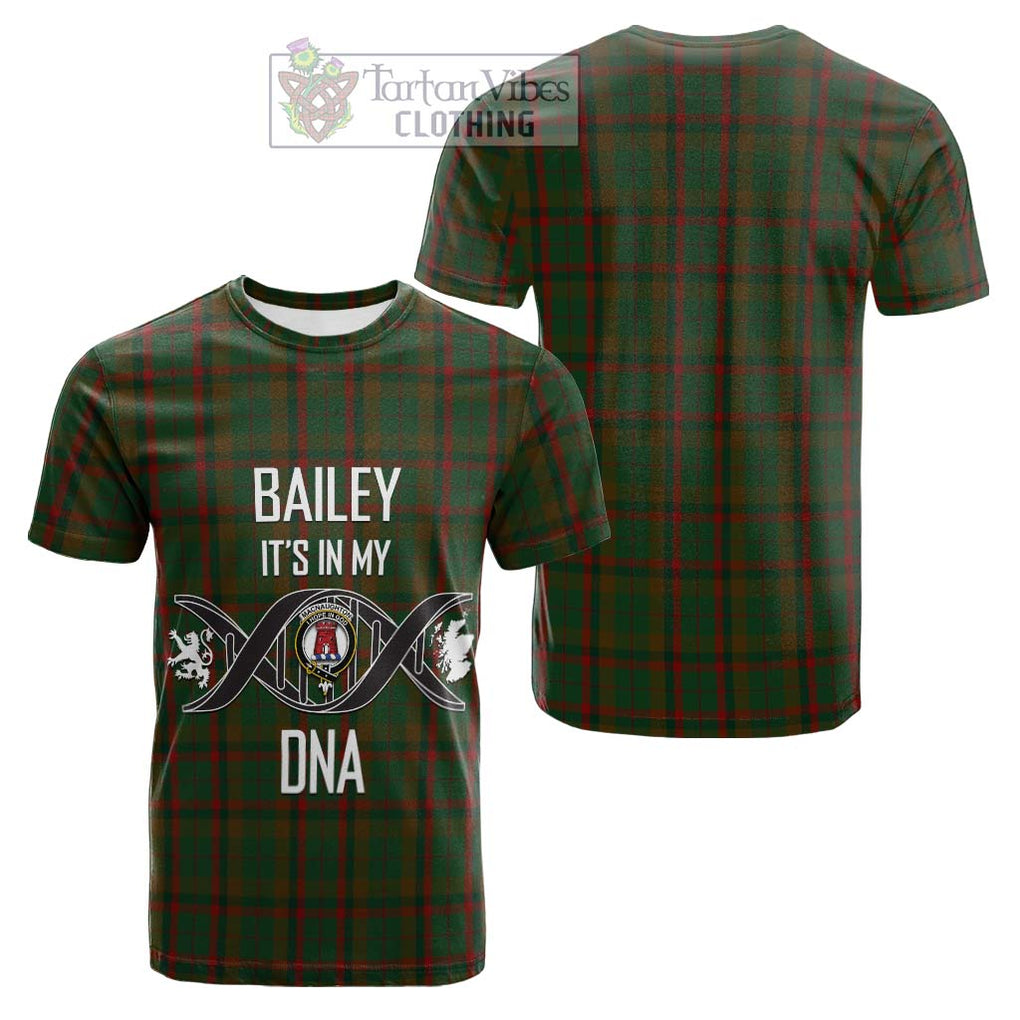 Tartan Vibes Clothing MacNaughton Hunting Tartan Cotton T-shirt with Family Crest DNA In Me Style