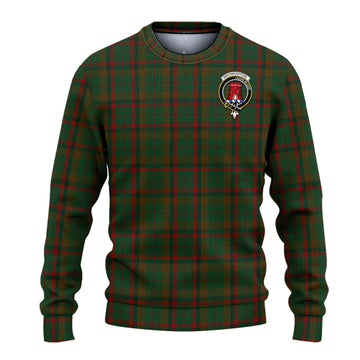 Macnaughton Hunting Tartan Ugly Sweater with Family Crest