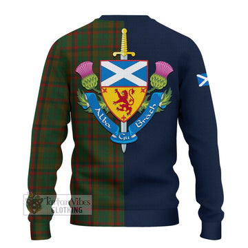 MacNaughton Hunting Tartan Ugly Sweater with Scottish Lion Royal Arm Half Style