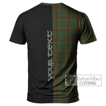 MacNaughton Hunting Tartan T-Shirt with Family Crest and Half Of Me Style