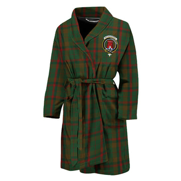 Macnaughton Hunting Tartan Bathrobe with Family Crest