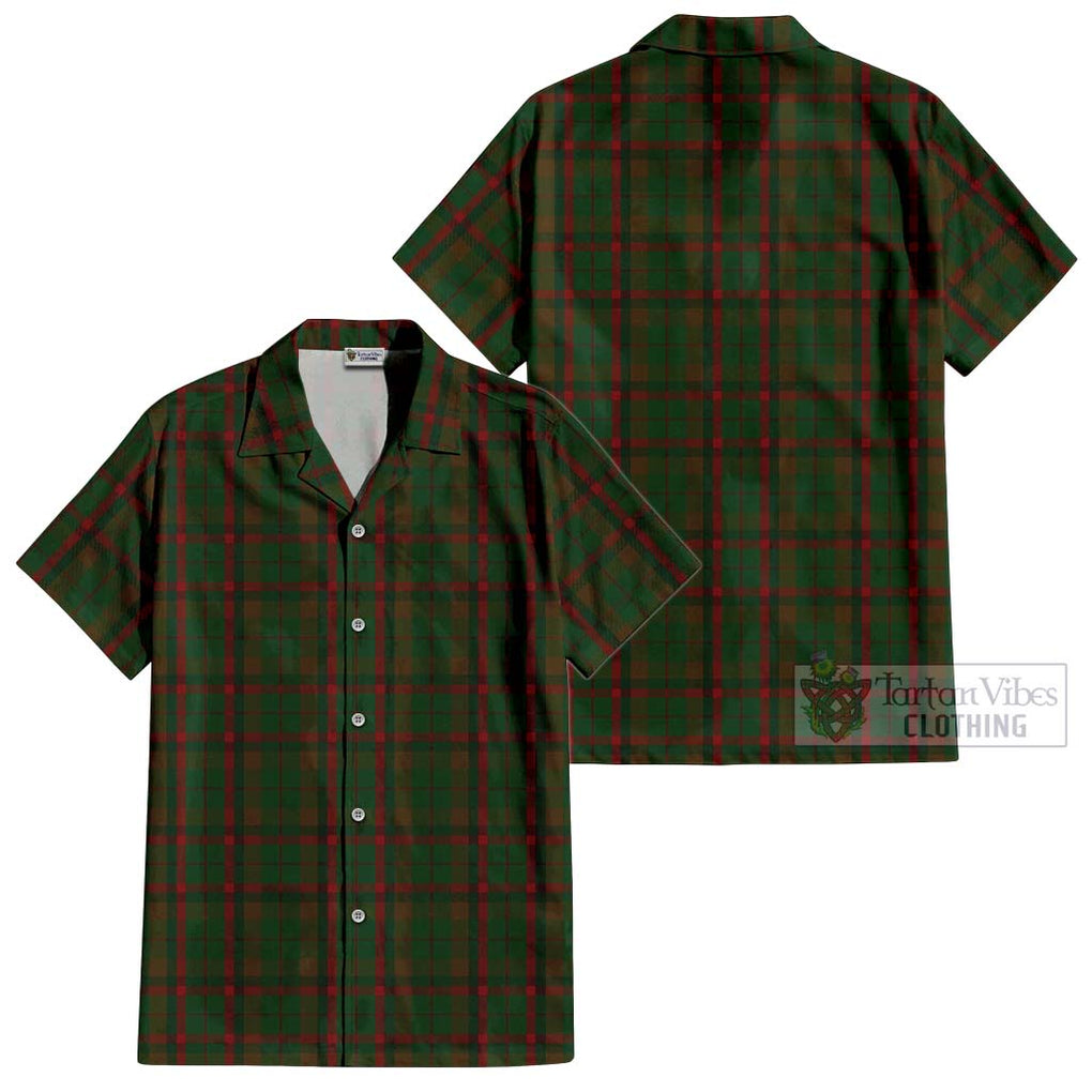 MacNaughton Hunting Tartan Cotton Hawaiian Shirt Kid - Tartanvibesclothing Shop