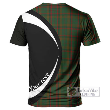 MacNaughton Hunting Tartan T-Shirt with Family Crest Circle Style