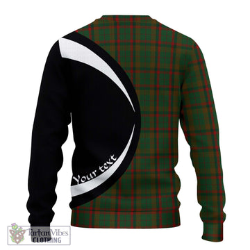 MacNaughton Hunting Tartan Ugly Sweater with Family Crest Circle Style