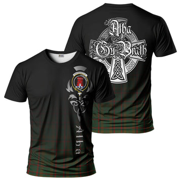 Macnaughton Hunting Tartan T-Shirt Featuring Alba Gu Brath Family Crest Celtic Inspired