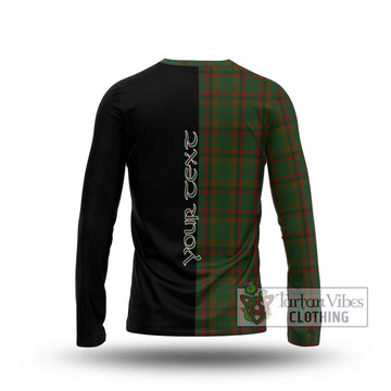 MacNaughton Hunting Tartan Long Sleeve T-Shirt with Family Crest and Half Of Me Style