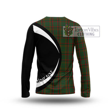 MacNaughton Hunting Tartan Long Sleeve T-Shirt with Family Crest Circle Style