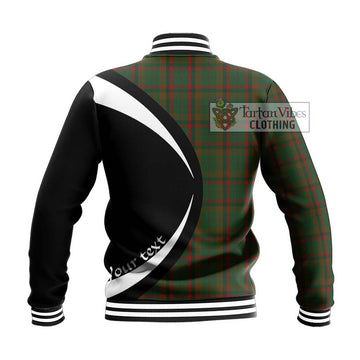 MacNaughton Hunting Tartan Baseball Jacket with Family Crest Circle Style