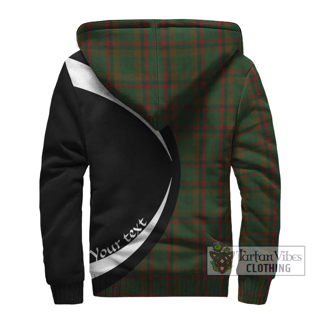 MacNaughton Hunting Tartan Sherpa Hoodie with Family Crest Circle Style - Tartan Vibes Clothing