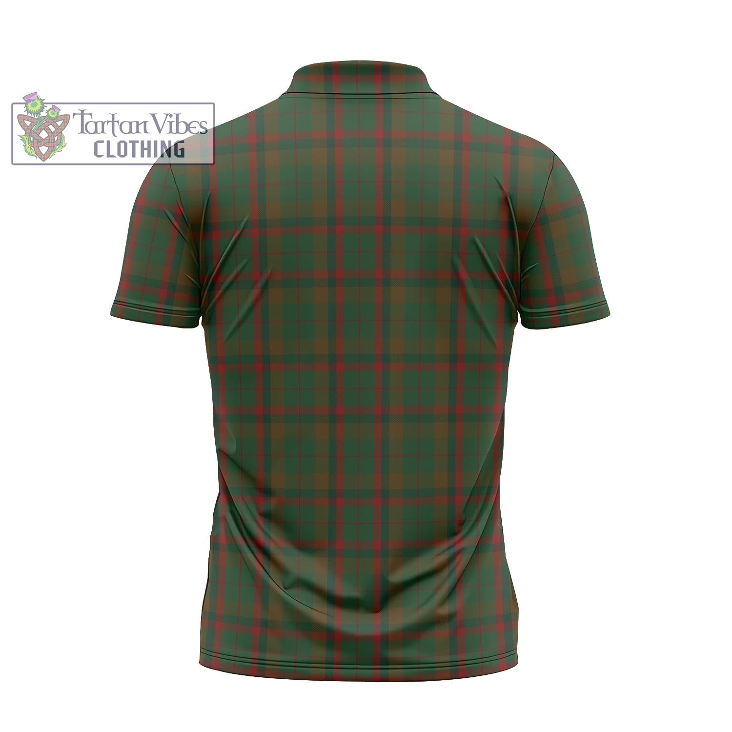 Tartan Vibes Clothing Macnaughton Hunting Tartan Zipper Polo Shirt with Family Crest