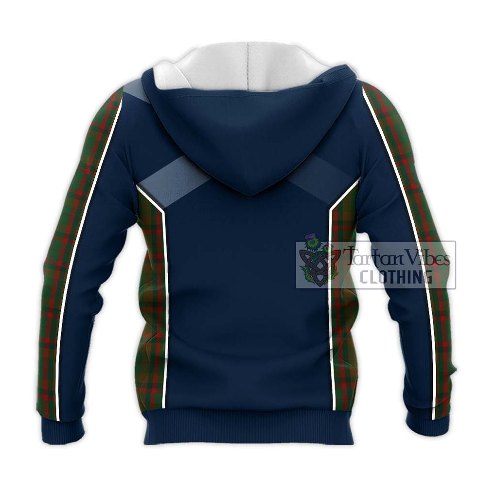 MacNaughton Hunting Tartan Knitted Hoodie with Family Crest and Lion Rampant Vibes Sport Style - Tartan Vibes Clothing