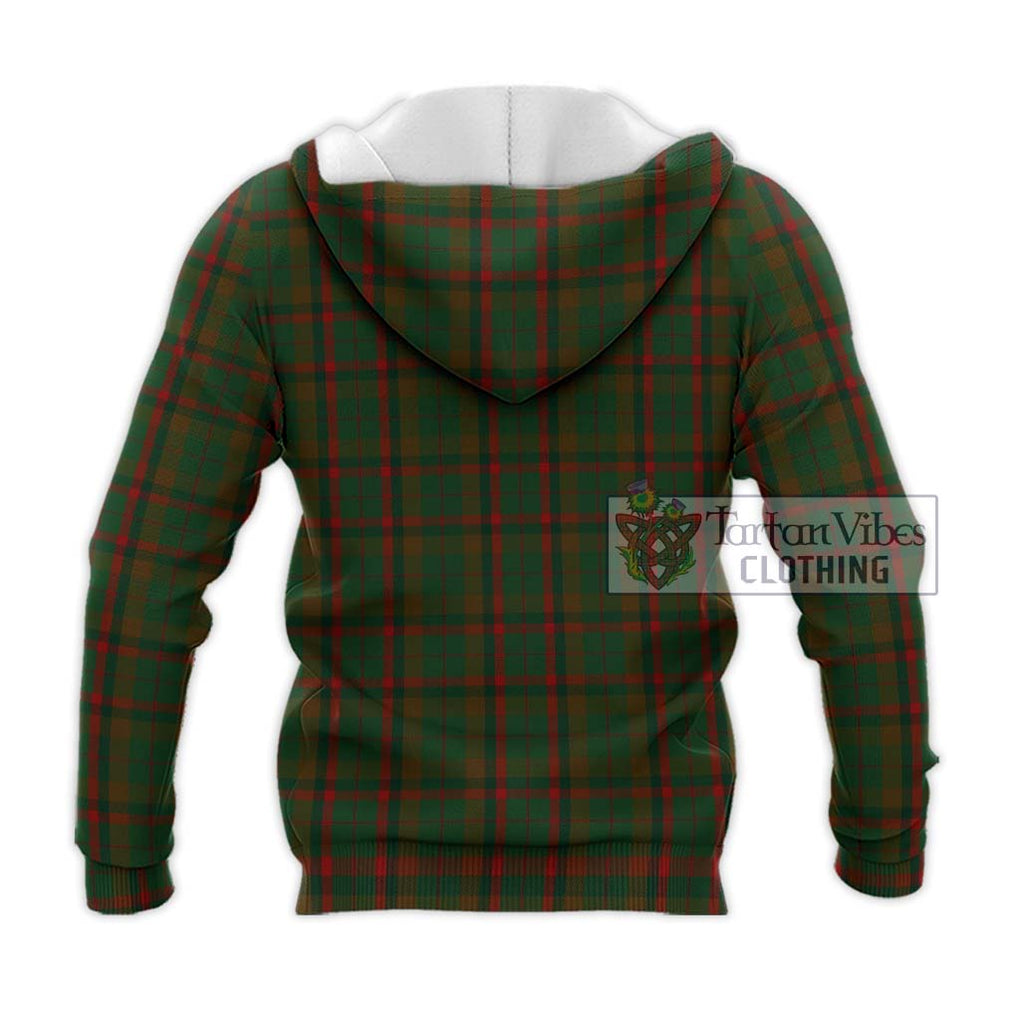 MacNaughton Hunting Tartan Knitted Hoodie with Family Crest DNA In Me Style - Tartanvibesclothing Shop