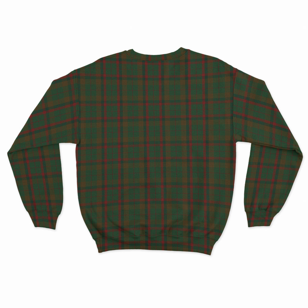 Macnaughton Hunting Tartan Sweatshirt with Family Crest - Tartan Vibes Clothing