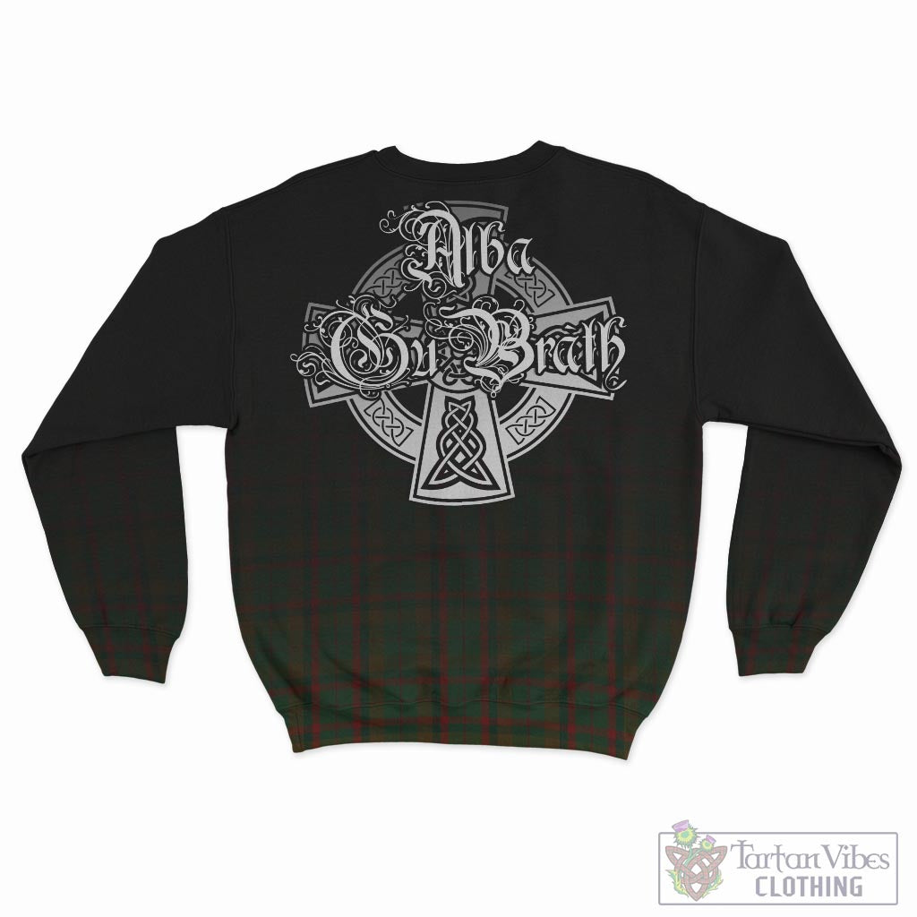 Tartan Vibes Clothing Macnaughton Hunting Tartan Sweatshirt Featuring Alba Gu Brath Family Crest Celtic Inspired