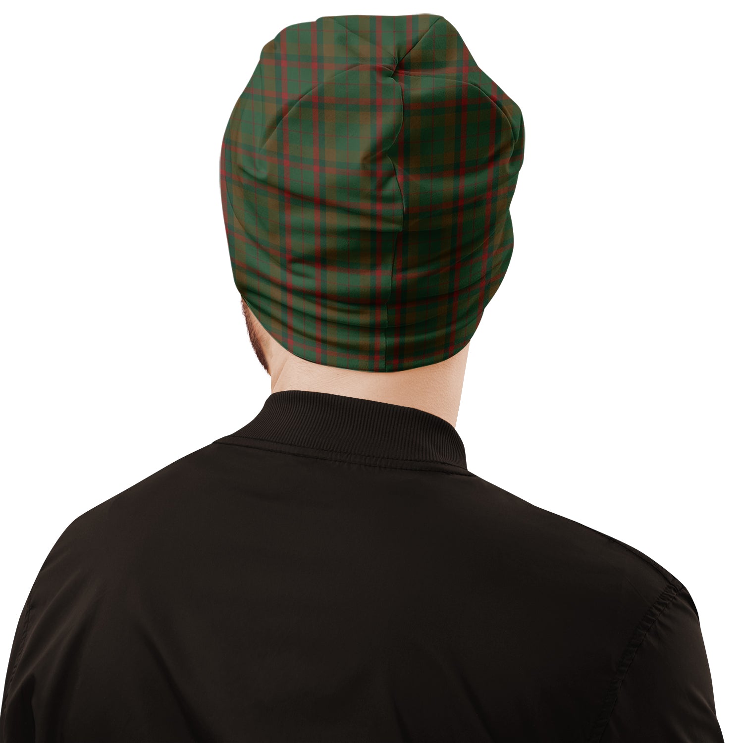 Macnaughton Hunting Tartan Beanies Hat with Family Crest - Tartan Vibes Clothing